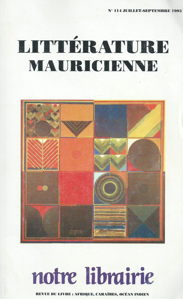 Litterature Mauricienne (French, No. 114, July-September 1993)