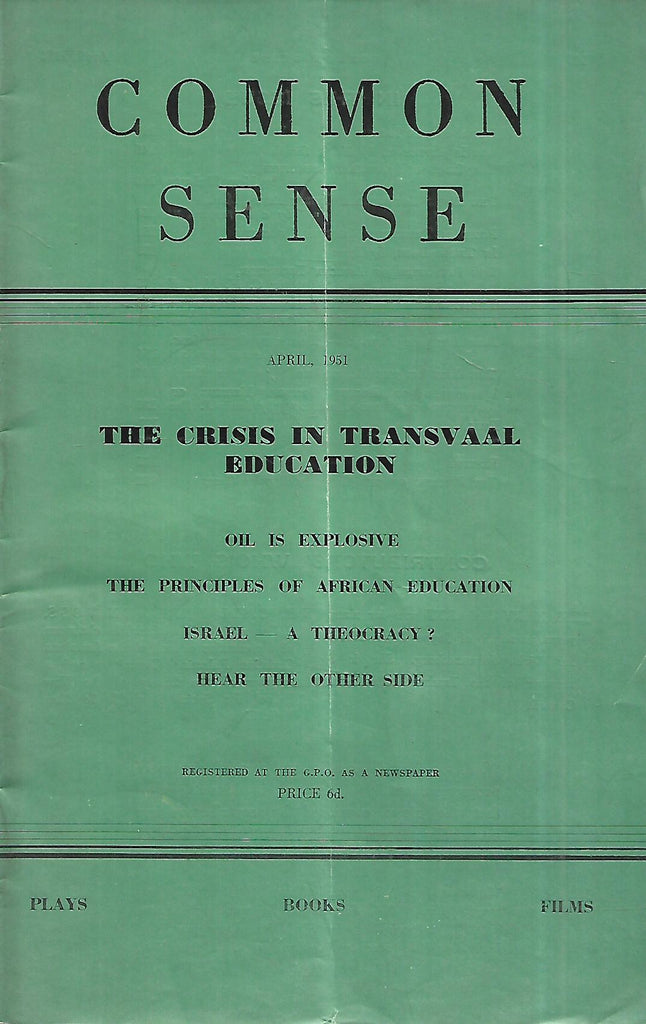 Common Sense (April 1951)