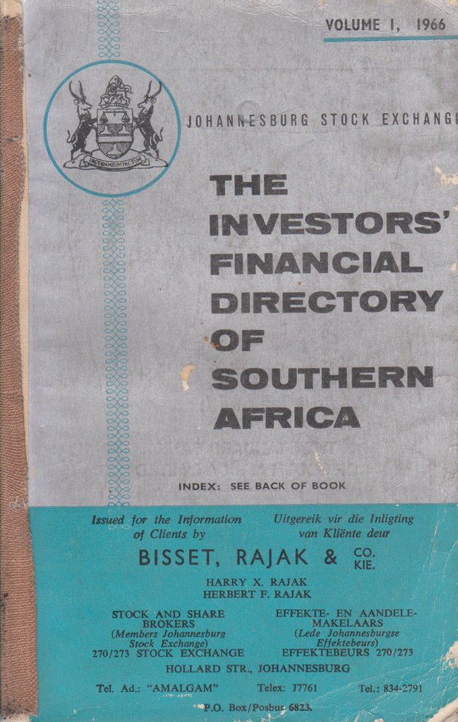 The Investors' Financial Directory of Southern Africa (2 Vols.)