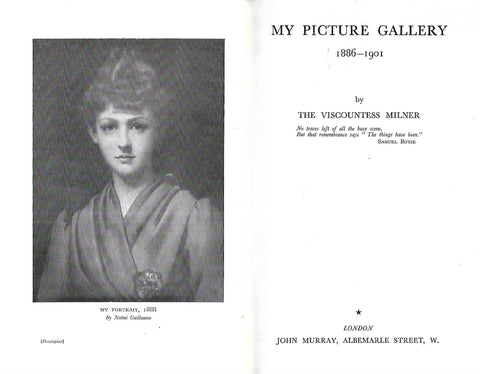 My Picture Gallery, 1886-1901 | The Viscountess Milner