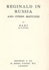 Reginald in Russia and Other Sketches (First Edition, 1910) | Saki (H. H. Munro)