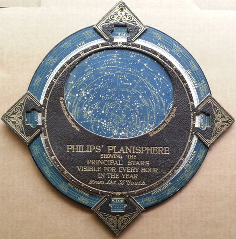 Philips' Planisphere Showing the Principal Stars Visible for Every Hour in the Year from Lat. 35 Degrees South