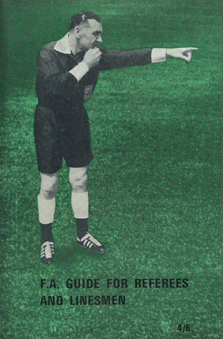 F. A. Guide for Referees and Linesman (With Loosely Inserted F.A. Publisher's Order Form)