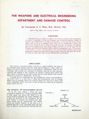 The Weapons and Electrical Enginnering Department and Damage Control | A. C. Wray