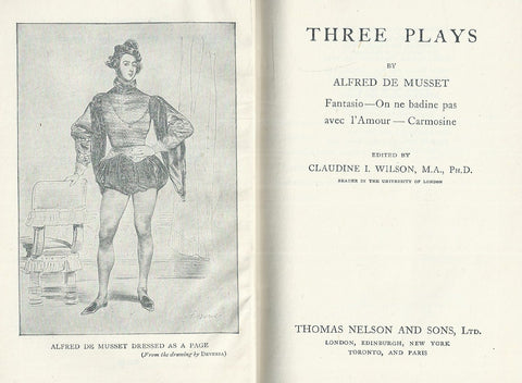 Three Plays (French) | Alfed de Musset