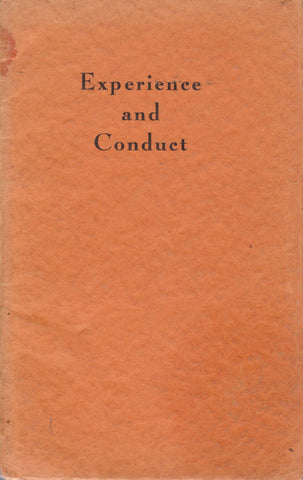 Experience and Conduct | J. Krishnamurti