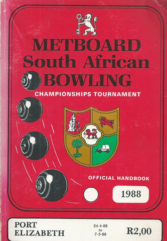 Metboard South African Bowling Champions Tournament Official Handbook (1988)