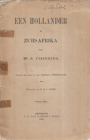 Een Hollander on Zuid-Afrika (Published 1900) | M. G. Vissering