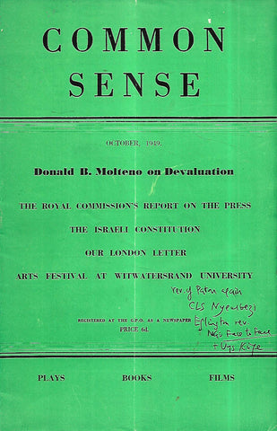 Common Sense (October 1949)