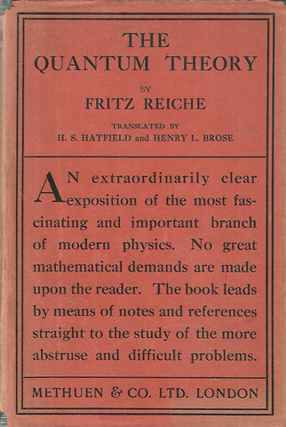 The Quantum Theory | Fritz Reiche