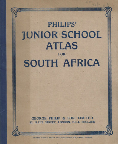 Philips' Junior School Atlas for South Africa (Published 1944)