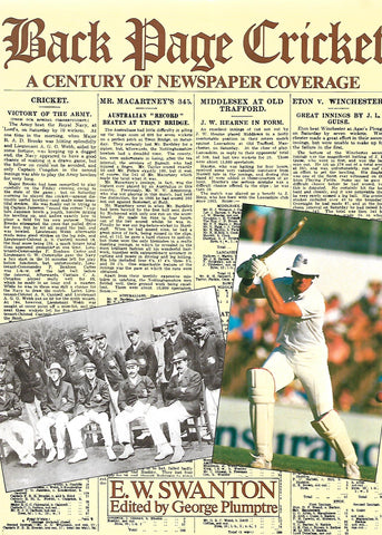 Back Page Cricket: A Century of Newspaper Coverage | E. W. Swanton