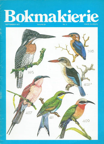 Bokmakierie: General Interest Magazine of the SA Ornithological Society (Vol. 29, No. 3, September 1977)