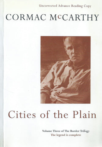 Cities of the Plain (Proof Copy, Published 1998) | Cormac McCarthy