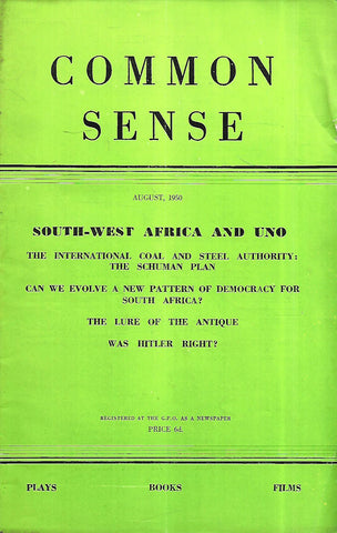 Common Sense (August, 1950)