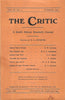 The Critic: A South African Quarterly Journal (Vol. 4, No. 1, October 1935)