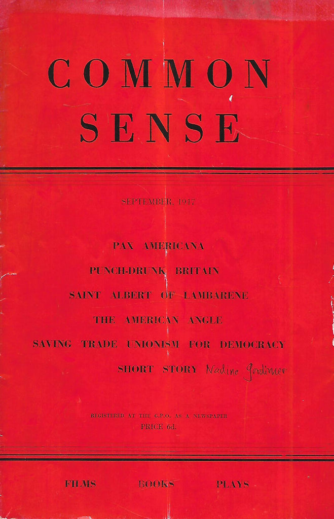 Common Sense (September 1947)