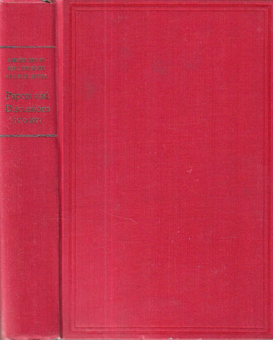 Association of Mine Managers of South Africa: Papers and Discussions (1970-1971)