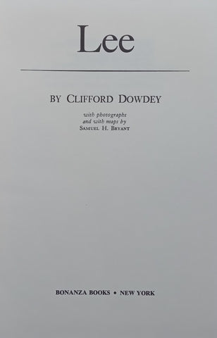Lee (Biography of Robert E. Lee) | Clifford Dowdey