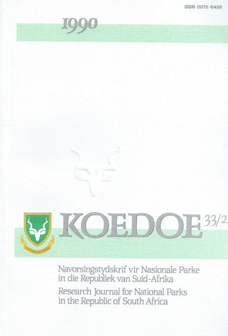 Koedoe (Vol. 33, No. 2, 1990)