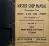 Passenger Car Master Shop Manual (Chrysler, Dodge, De Soto, Plymouth)