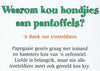 Mickey Wonder Waarom: Waarom Kou Hondjies Aan Pantoffels?