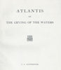 Atlantis, or The Crying of the Waters (Inscribed by Author) | G. A. Watermeyer