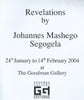 Revelations by Johannes Mashego Segogela (Brochure to Accompany Exhibition)