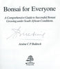 Bonsai for Everyone (Signed by the Author) | Arsene C. P. Bultinck