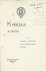 Khama: A Poem (Inscribed by Author, Lovedale Press Publication) | David J. Darlow