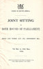 Joint Sitting of Both Houses of Parliament: Mines and Works Act, 1911, Amendment Bill (May 1926)