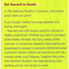Bookdealers:The Optimum Nutrition Cookbook | Patrick Holford & Judy Ridgeway