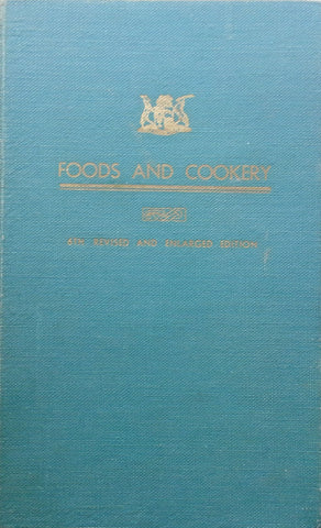 Foods and Cookery (6th Edition)