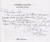 London Letter and Other Poems (Inscribed by Author) | Odia Ofeimun