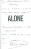 Alone: The Search for Brett Archibald (Inscribed by Author) | Brett Archibald