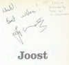 Joost: The Man in the Mirror (Inscribed by Joost van der Westhuizen) | David Gemmell
