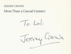 More than a Casual Contact (Inscribed by Author) | Jeremy Cronin
