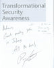 Transformational Security Awareness (Inscribed by Author) | Perry Carpenter