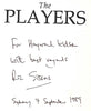 The Players: A Social History of the Professional Cricketer (Dedication by Author) | Ric Sissons