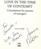 Love in the Time of Contempt: Consolations for Parents of Teenagers (Inscribed by Author) | Joanne Fedler