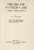 The Bishop Murder Case (First Edition, 1929) | S. S. van Dine