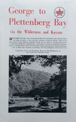 George to Plettenberg Bay via the Wilderness and Knysna (Tour Guide Brochure)