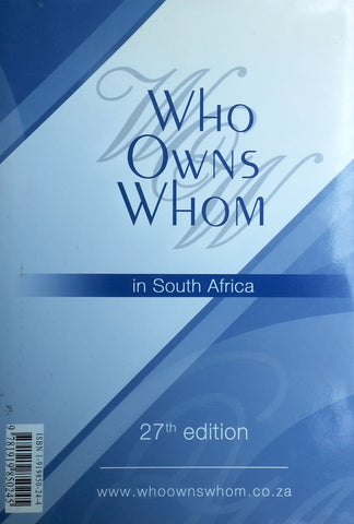 Who Owns Whom in South Africa (27th Edition, 2007)