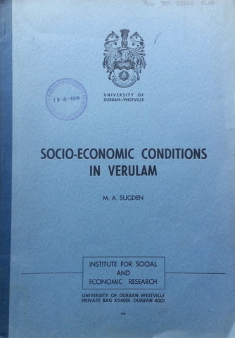 Socio-Economic Conditions in Verulam | M. A. Sugden