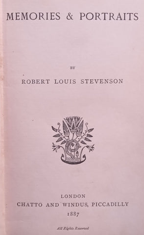 Memories & Portraits (Published 1887) | Robert Louis Stevenson