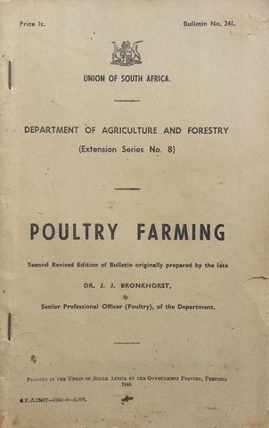 Poultry Farming | Dr. J. J. Bronkhorst