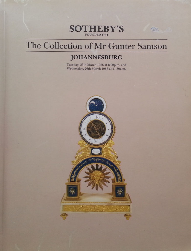 The Collection of Mr. Gunter Samson (Auction Catalogue)