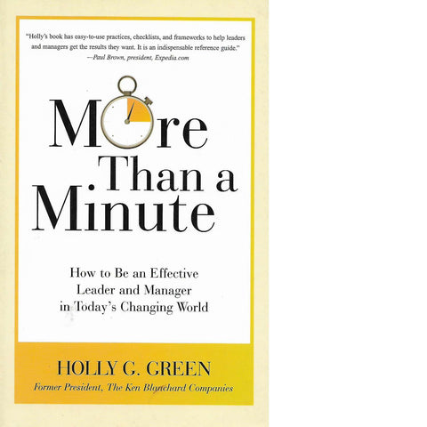 More Than a Minute | Holly G. Green
