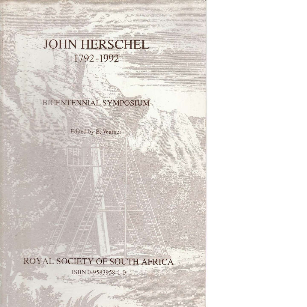 Bookdealers:The John Herschel Bicentennial Symposium | B. Warner