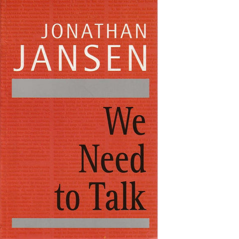 We Need to Talk (Signed) | Jonathan Jansen